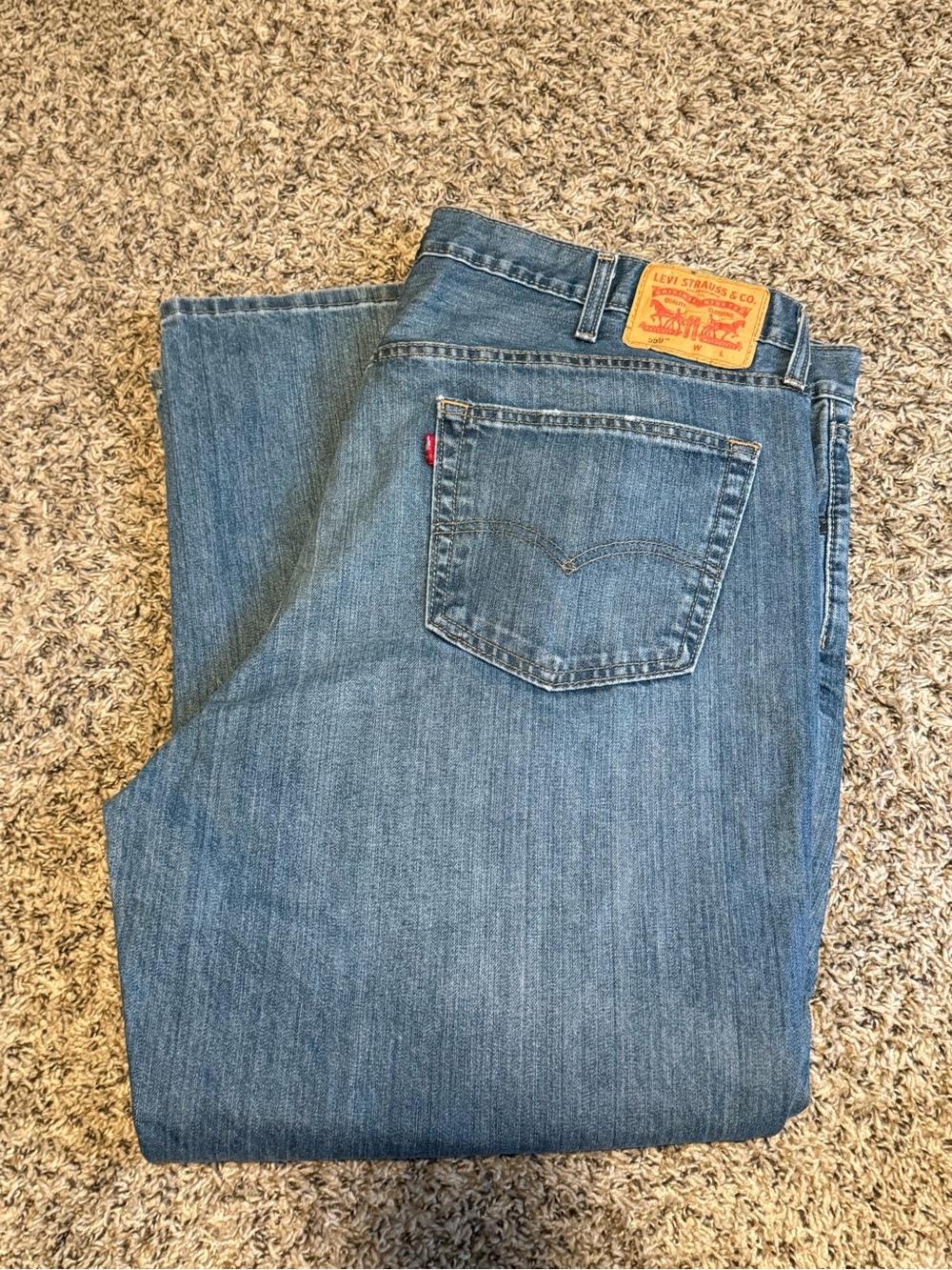 Levi's Men's Straight Jeans in Blue Denim